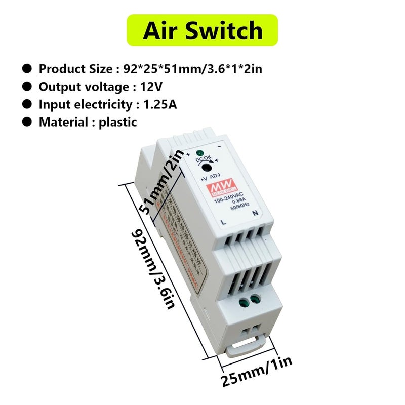 SWPEC Electrical Cabinet Cooling Fan and Thermostat Set for Electrical Box Enclosures - Image 5